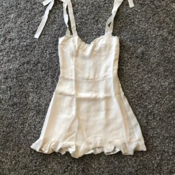 Reformation Christine Mini Dress - Ivory - Picture 10 of 12